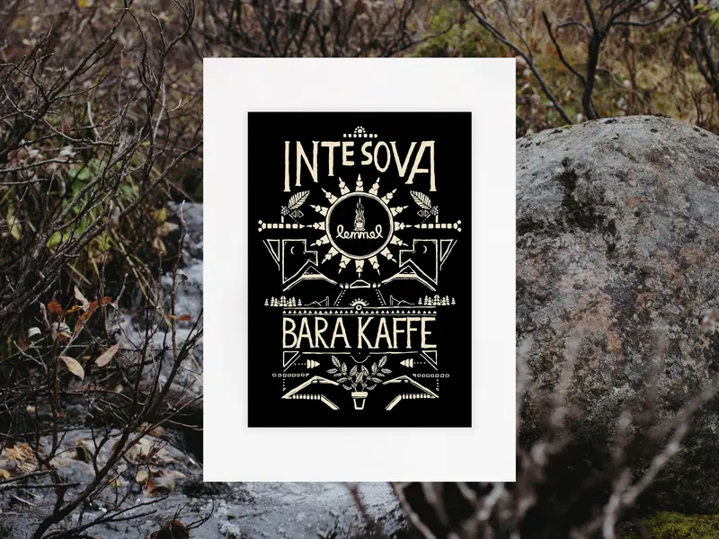 Poster "Inte Sova Bara Kaffe" A2