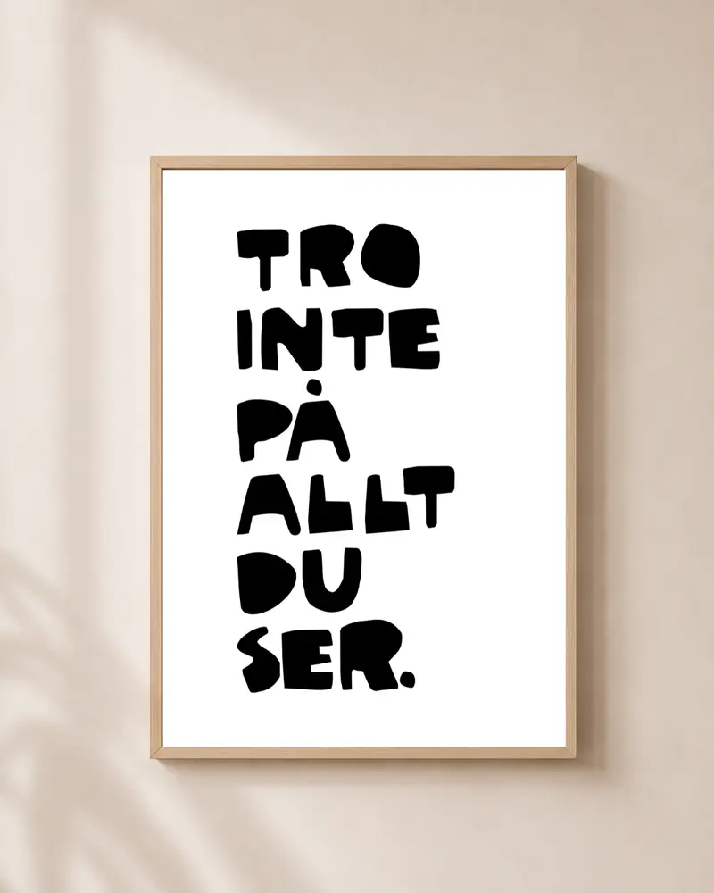Poster | Tro inte på allt du ser