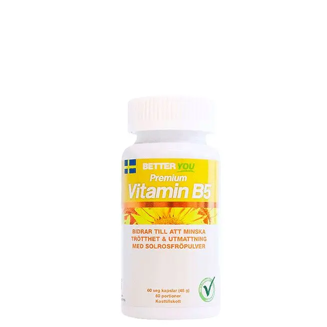 Premium Vitamin B5 60 kapslar