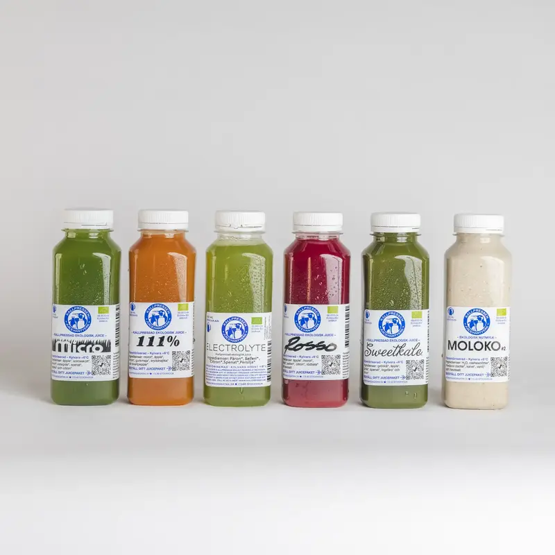 Prova på juicefasta - 6 juicer/dag