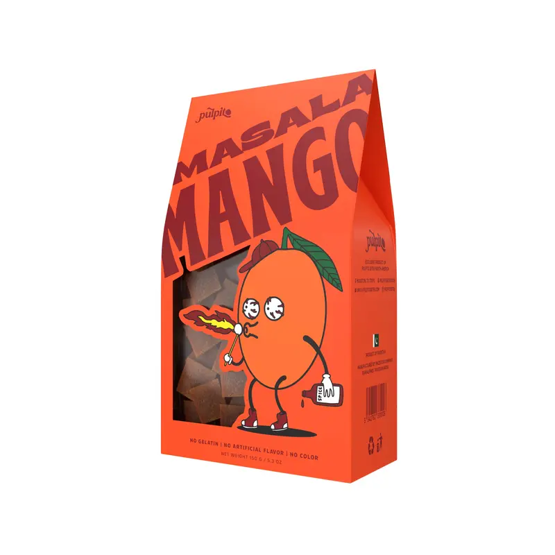 Pulpito Fruit Bites | Masala Mango - Natural Fruit Snacks - Dried Fruit Bites