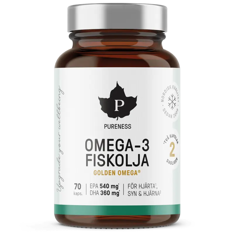 Pureness Omega-3 Fiskolja 70 kapslar