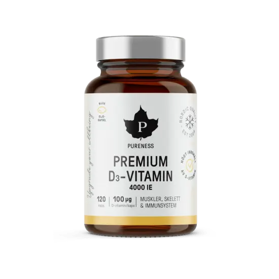 Pureness Premium D-vitamin 4000IE 120 kapslar