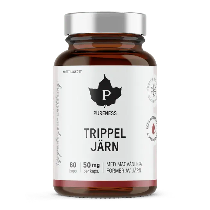 Pureness Trippel järn 60 kapslar