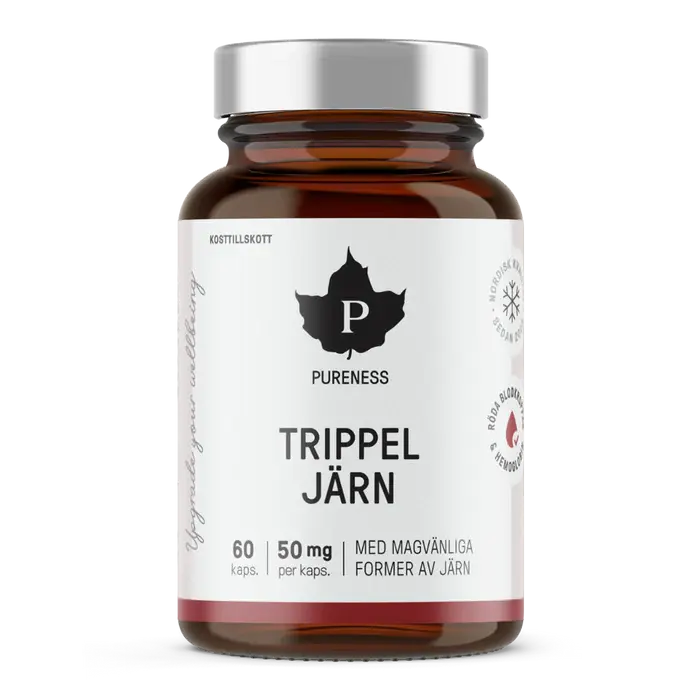 Pureness Trippel Järn, 60 kapslar