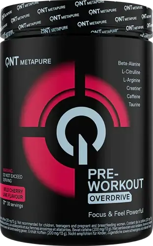 QNT Pre-Workout Overdrive - 390 g - Wild Cherry Lime
