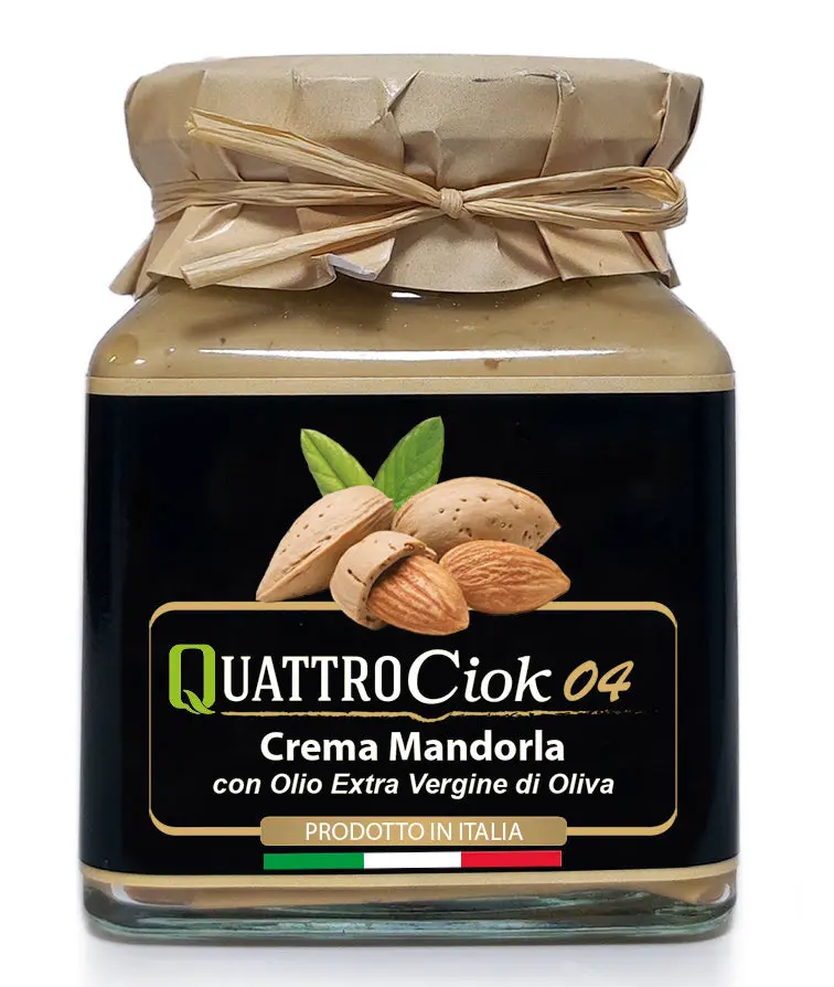 QuattroCiok Crema Mandorla con Olio Extra Vergine di Oliva
