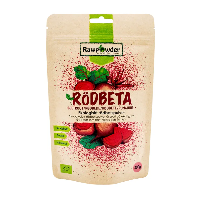 Rawpowder Ekologiskt Rödbetspulver 200 g