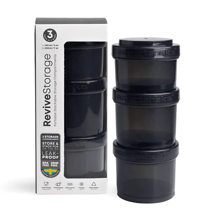 Revive Storage 3 pack Svart 1x150 ml 2x200 ml