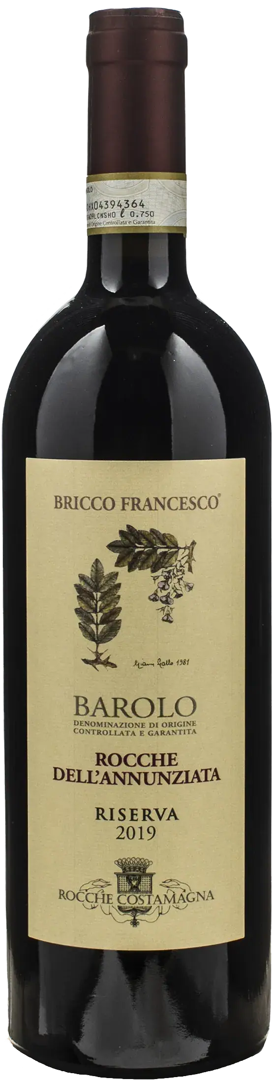 Rocche Costamagna Barolo Rocche dell'Annunziata Bricco Francesco Riserva 2019