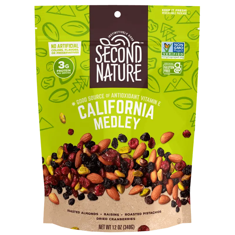 Second Nature Snacks - California Medley - 12 oz.