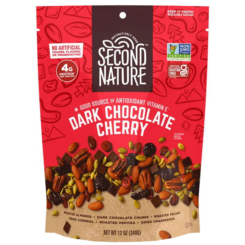 Second Nature Snacks - Dark Chocolate Cherry Mix - 12 oz.