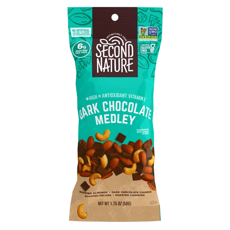 Second Nature Snacks - Dark Chocolate Medley - 12 ct. 1.75 oz.
