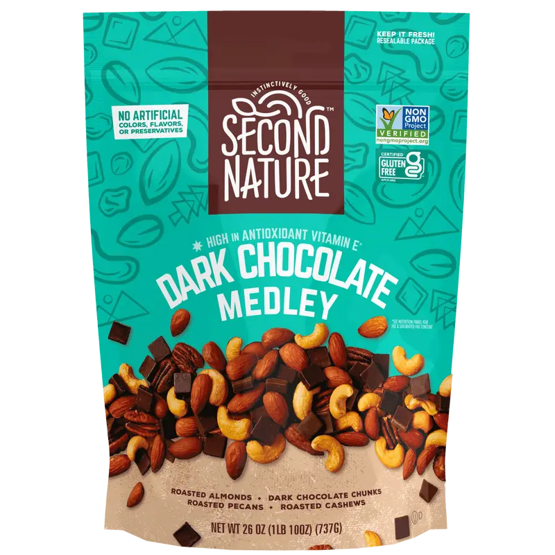 Second Nature Snacks - Dark Chocolate Medley - 26 oz.