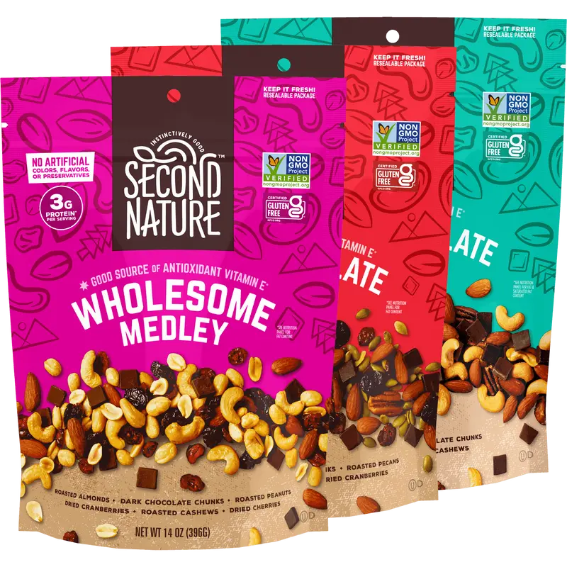 Second Nature Snacks - Dark Chocolate Trio