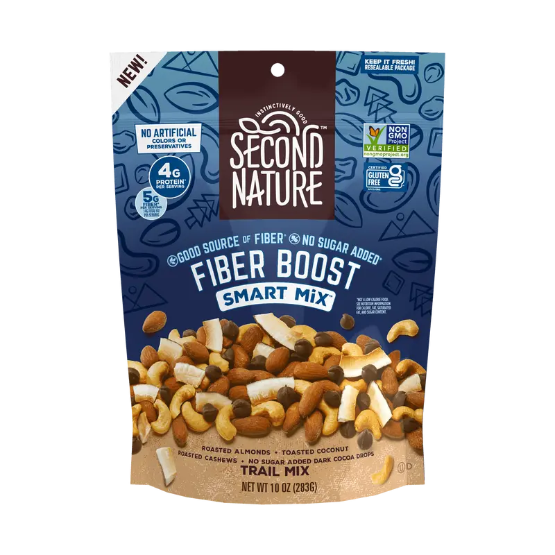 Second Nature Snacks - Fiber Boost Smart Mix - 10oz