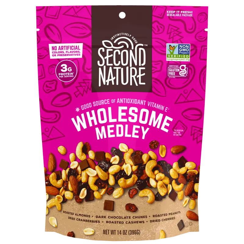 Second Nature Snacks - Wholesome Medley Trail Mix - 14 oz.