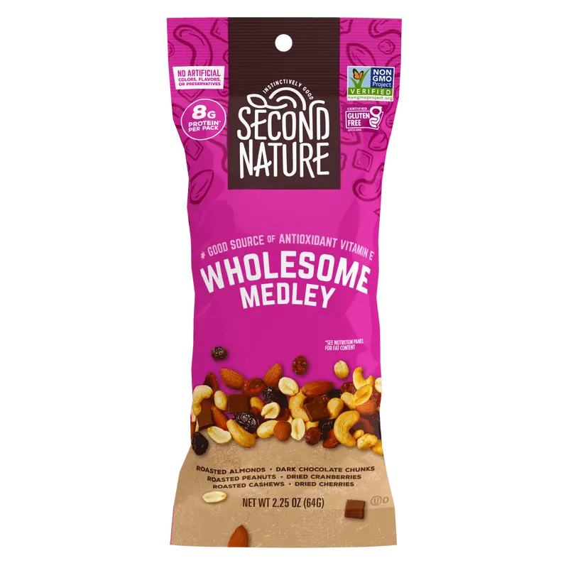 Second Nature Snacks - Wholesome Medley Trail Mix - 2.25 oz.
