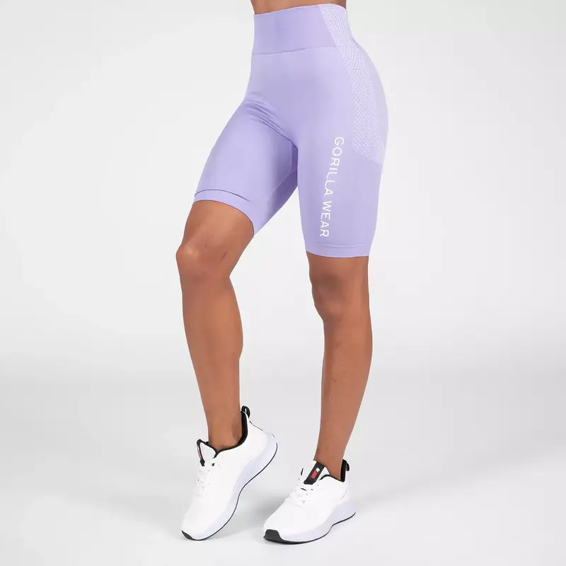 Selah Seamless Cycling Shorts, lilac