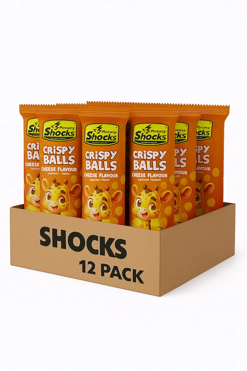 Shocks Crispy Balls Cheese 20g 12pack