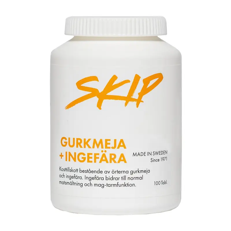 Skip Nutrition Gurkmeja+ Ingefära 100 tabletter