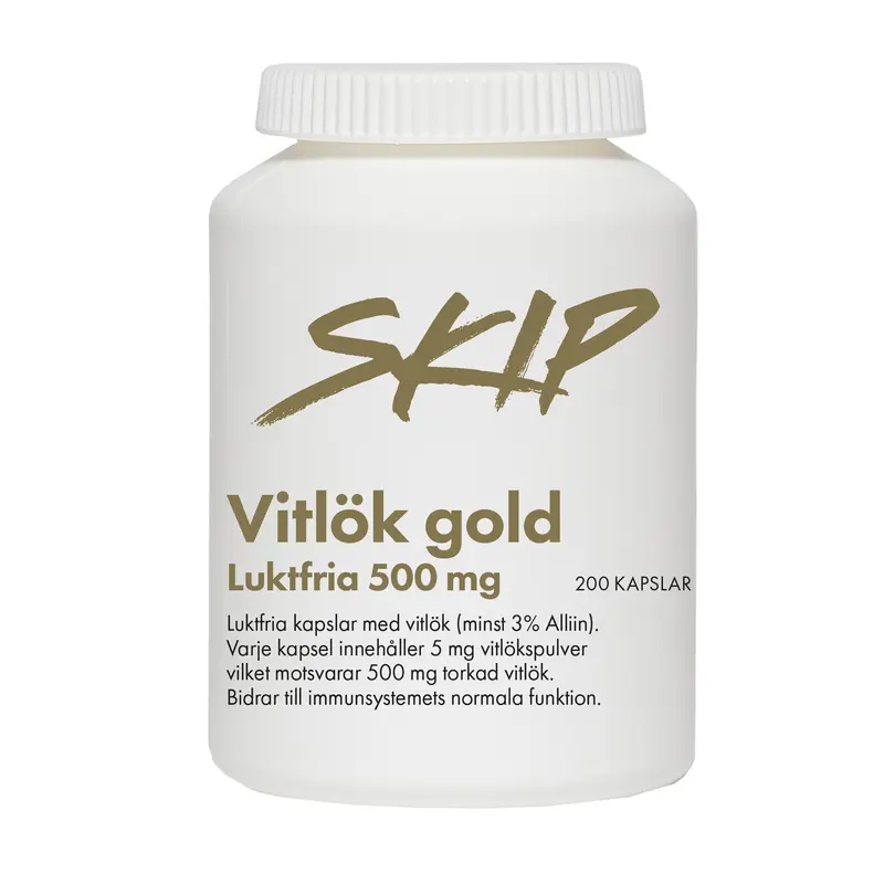 Skip Nutrition Vitlök Gold 200 Kapslar