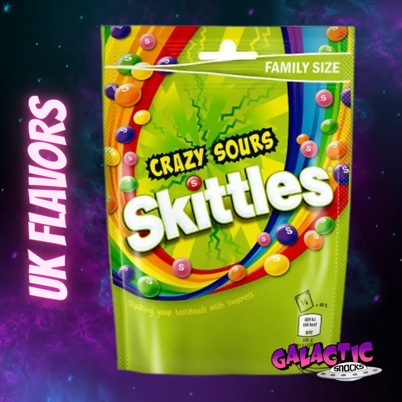 Skittles Crazy Sours - UK Flavors - 136g (United Kingdom)