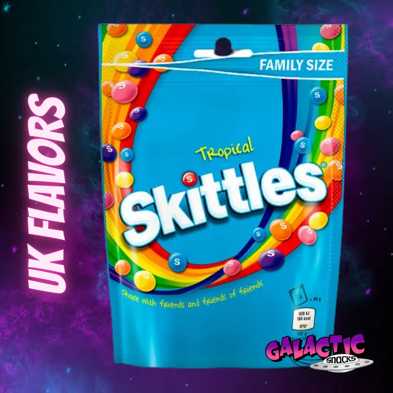 Skittles Tropical - UK Flavors - 136g (United Kingdom)