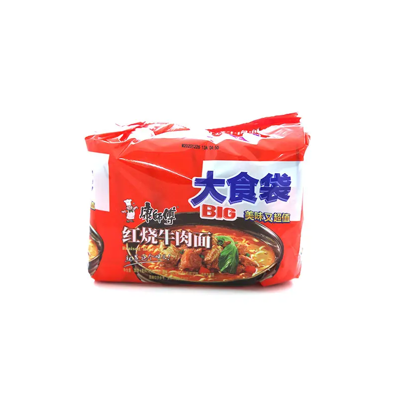 Snabbnudlar KSF Biff Rost (5x145g) BIG  康师傅大食袋红烧牛肉面 (145gx5)