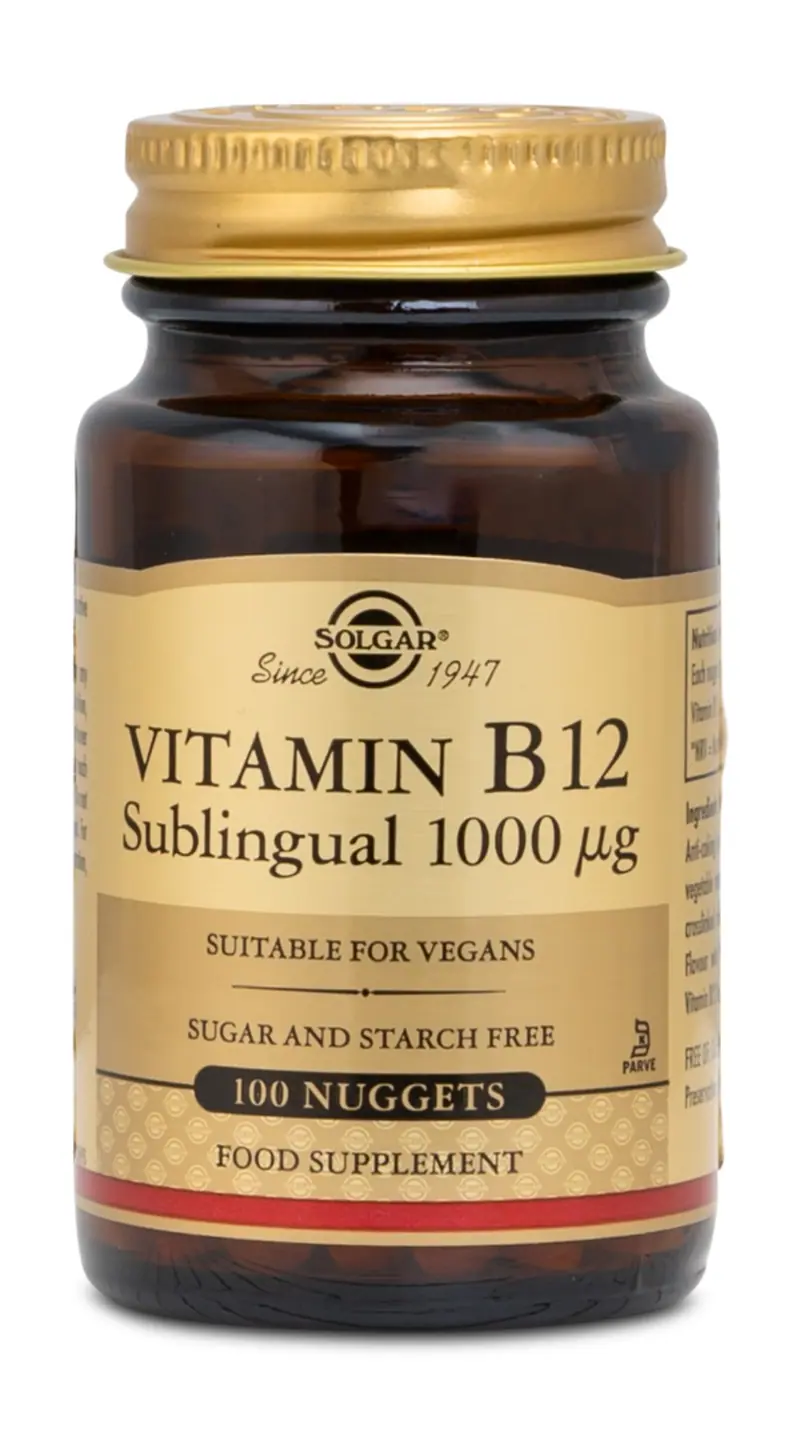 Solgar Vitamin B12 1000 µg 100 sugtabletter