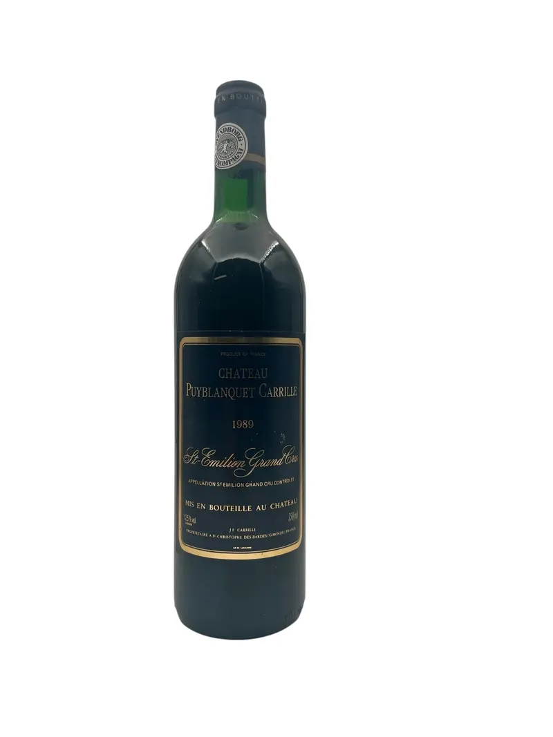 St Emilion Grand Cru Puyblanquet Carrille 1989