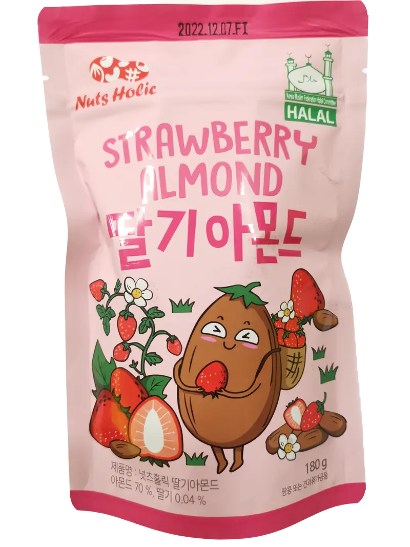STRAWBERRY ALMOND 180g Nuts Holic KR 韩国 草莓味杏仁 180g