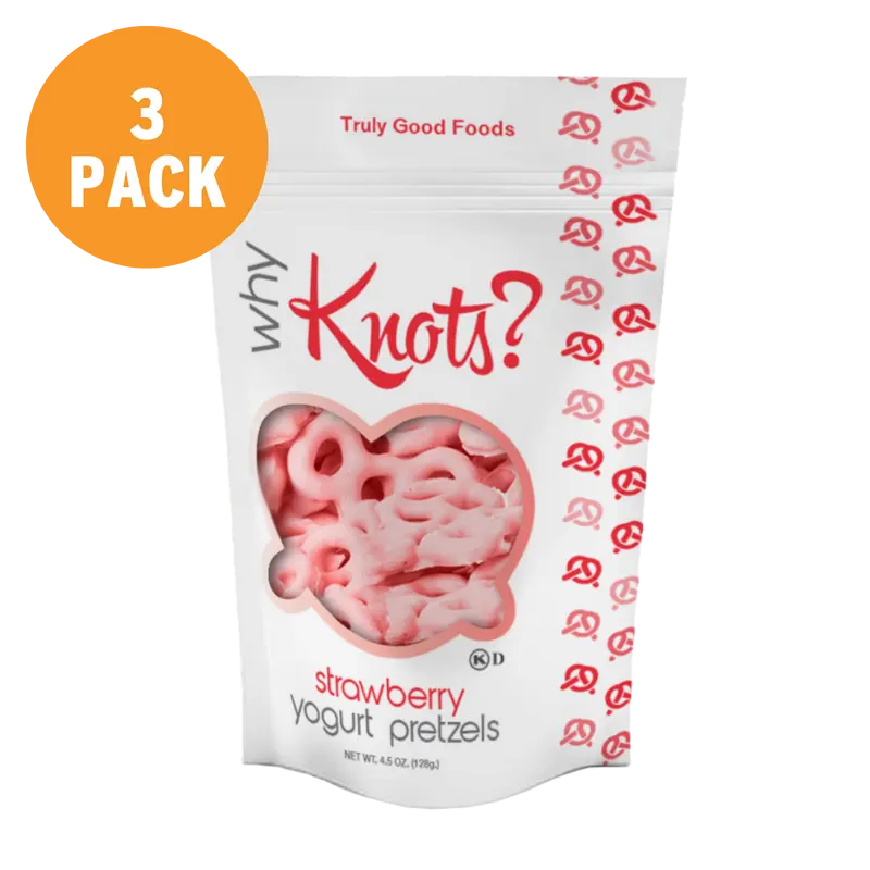Strawberry Yogurt Pretzels – 3 pack, 4.5oz SUR bags