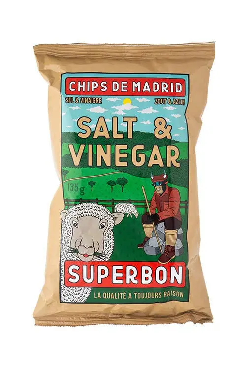 Superbon | Chips de Madrid (US) - Salt & Vinegar Potato Chips 135g