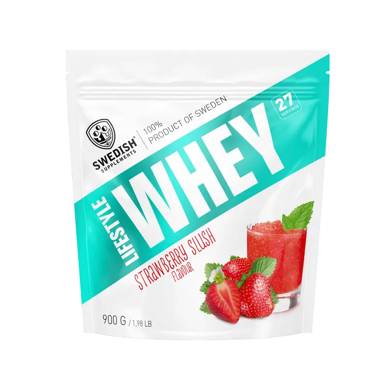 Swedish Supplements Lifestyle Whey Strawberry slush 900g