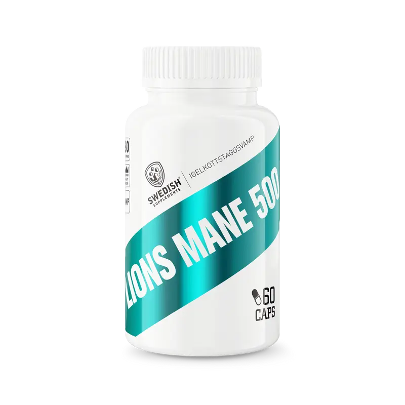 Swedish Supplements Lions Mane 500, 60 kapslar