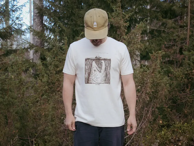 T-shirt "Moby Trout" Natural Raw