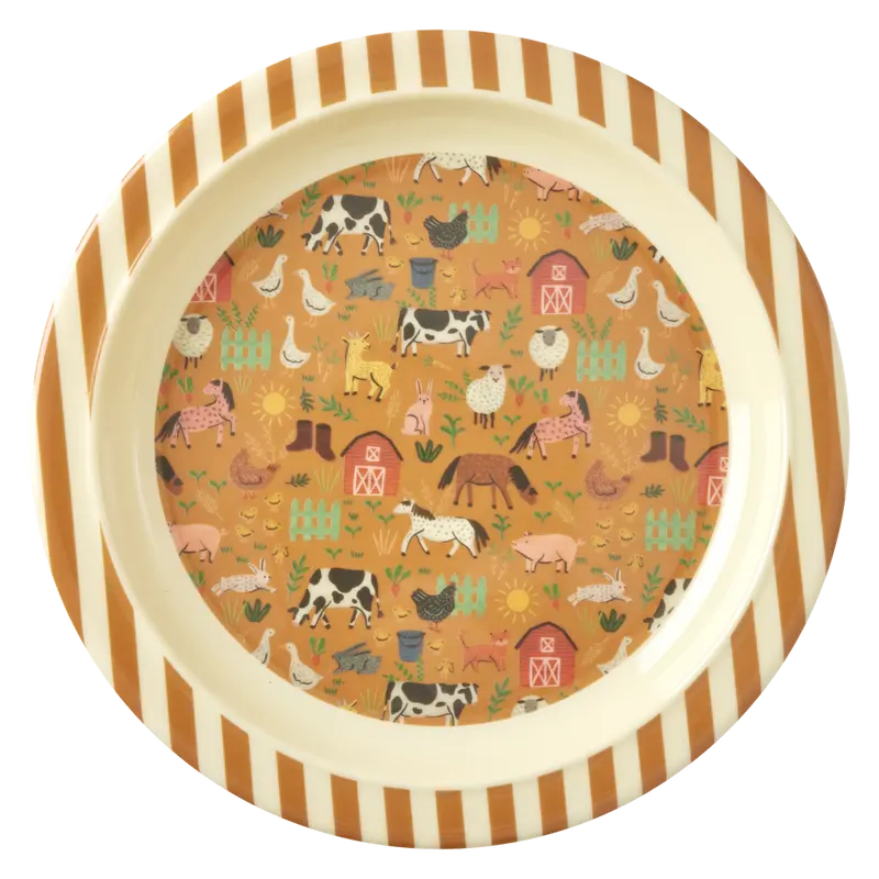Tallrik Brun Farm Totable