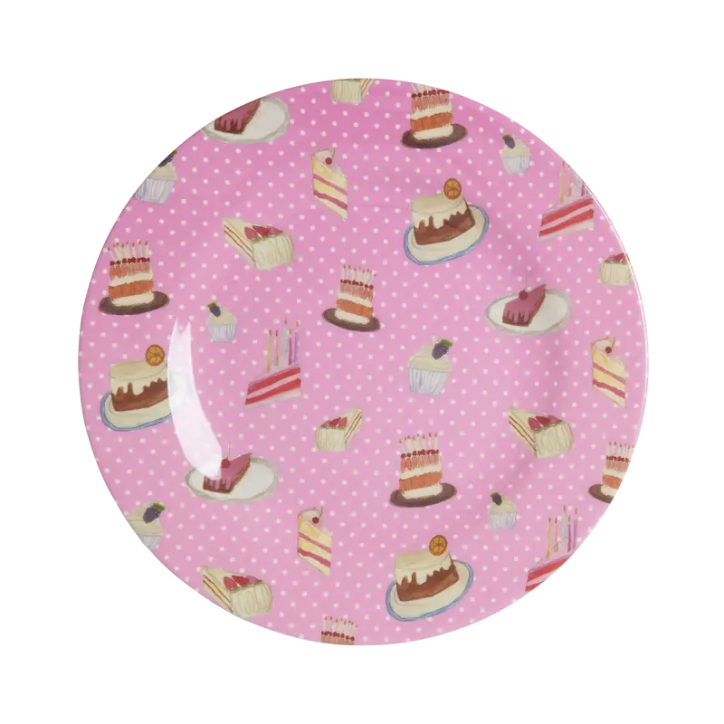 Tallrik Pink Sweet Cake