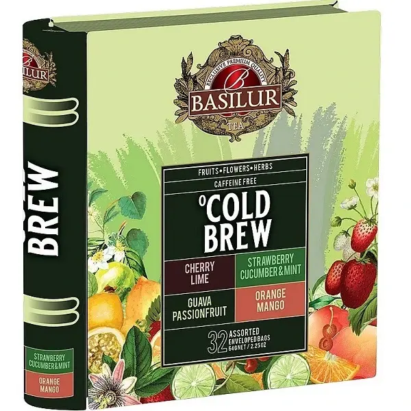 Tebok i plåt – 32 tepåsar Cold Brew i presentask med exklusiva tesmaker