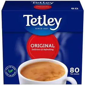 Tetley Original – Klassiskt Svart Te 80 Tepåsar