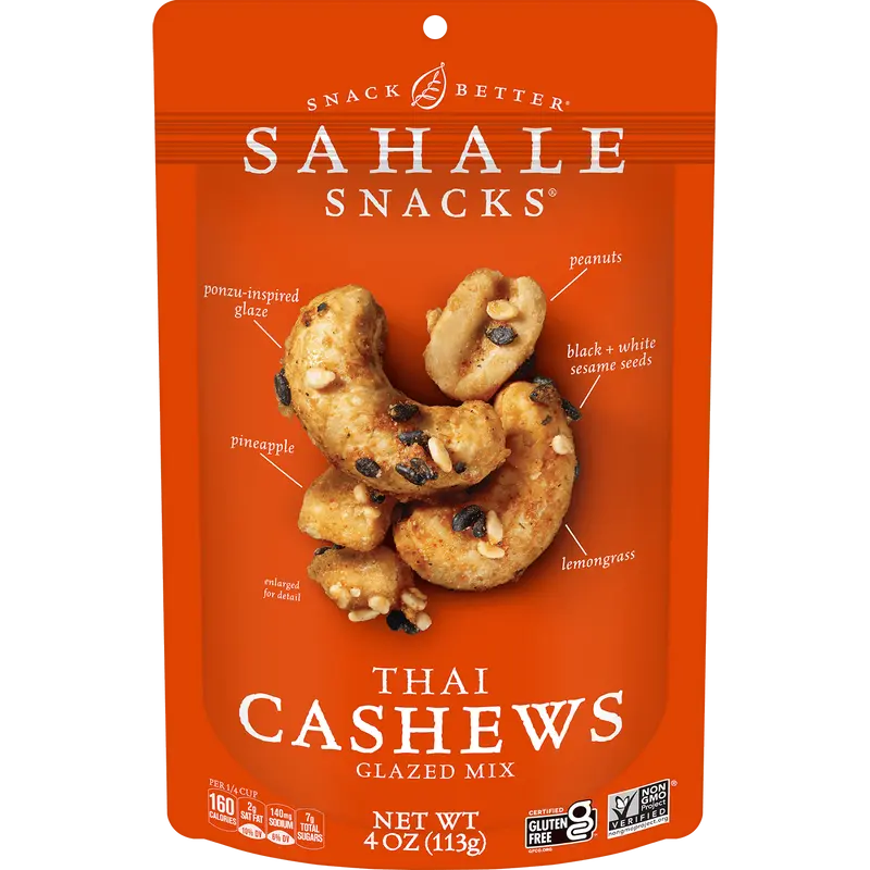 Thai Cashews Glazed Mix Nut Blend - 4 oz. Pouch