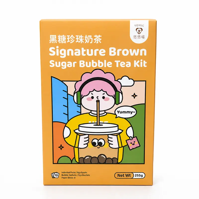 Tokimeki Bubble Tea Kit med Brunt Socker 255g