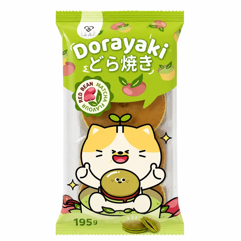 Tokimeki Dorayaki med röd bön och matchafyllning 195g