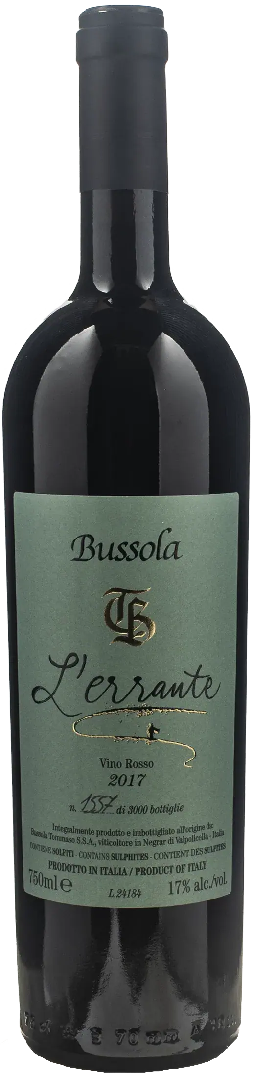Tommaso Bussola L'Errante Rosso 2017