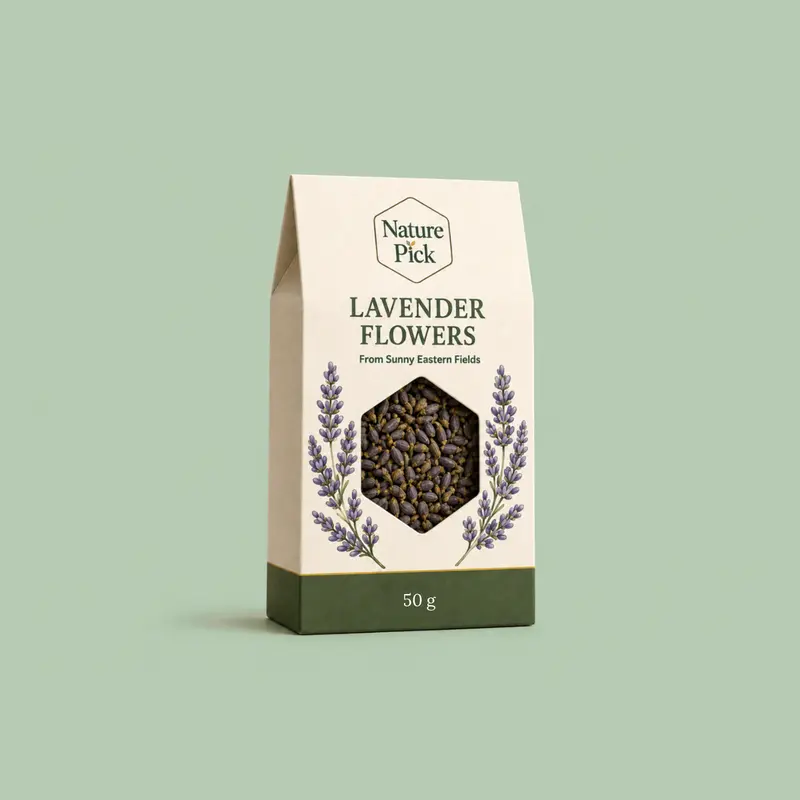 Torkade lavendelblommor