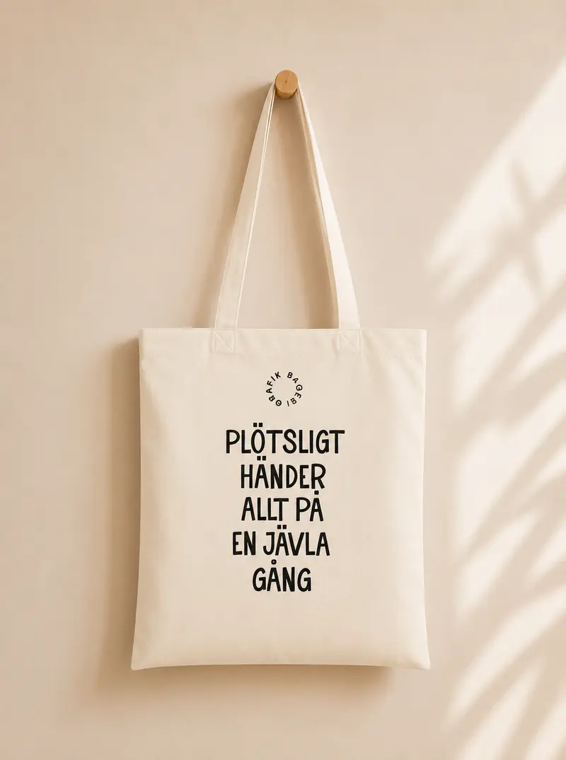 Tygkasse | Plötsligt