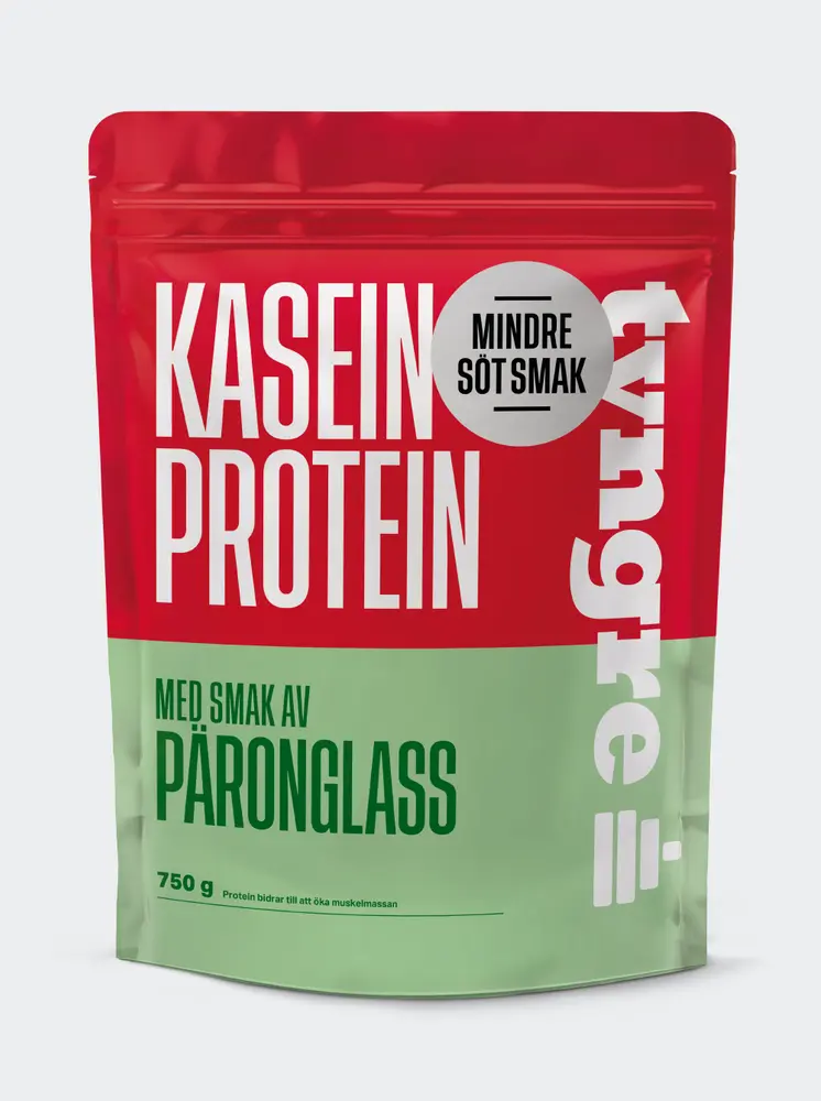 Tyngre Kasein Päronglass Mindre Söt, 750g