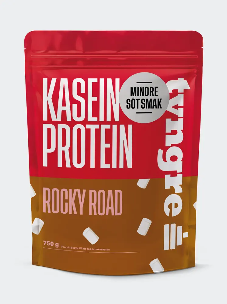 Tyngre Kasein Rocky Road Mindre Söt Smak, 750g
