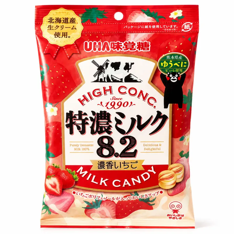 UHA Tokuno 8.2 Jordgubb & Mjölkkola 88g